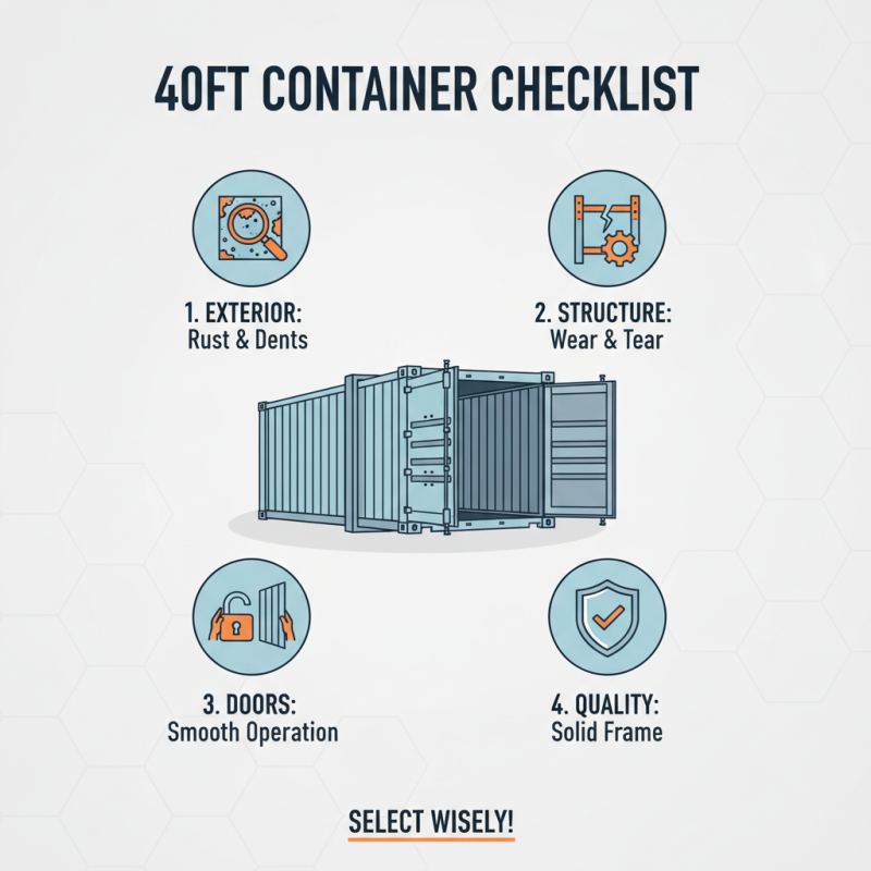 How to Choose the Right 40ft Container for Your Business?