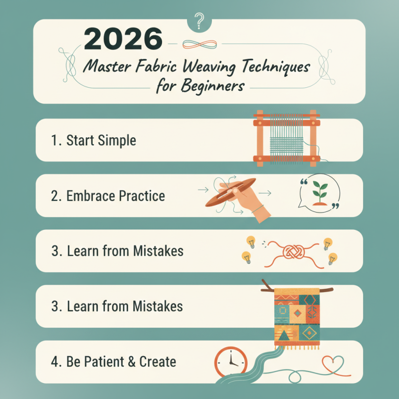 2026 How to Master Fabric Weaving Techniques for Beginners?