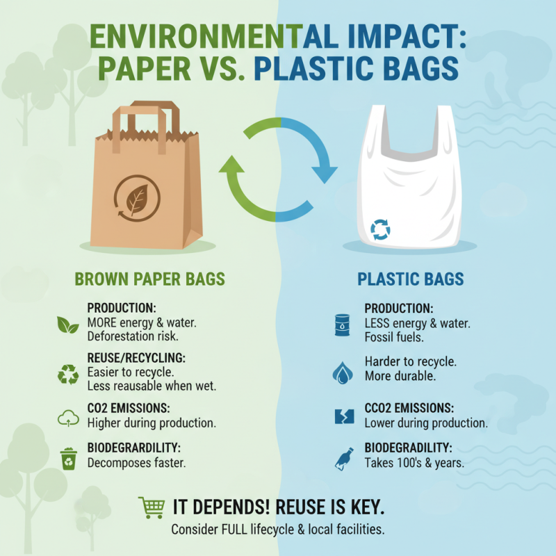 Are brown paper bags environmentally friendly and safe for food?