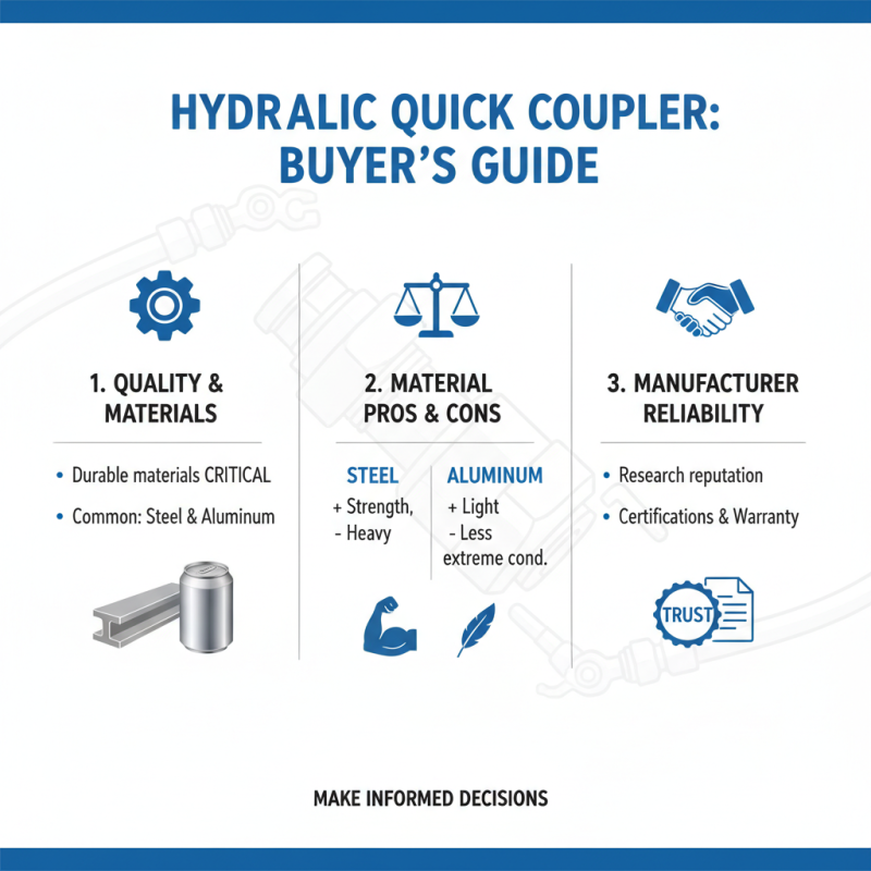 How to Choose the Right Hydraulic Quick Coupler for Your Needs?
