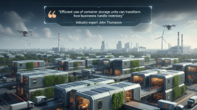 2026 Top Trends in Container Storage Units for Modern Businesses?