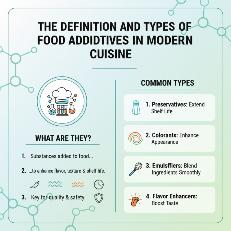 What is the Role of Food Additives in Modern Cuisine?