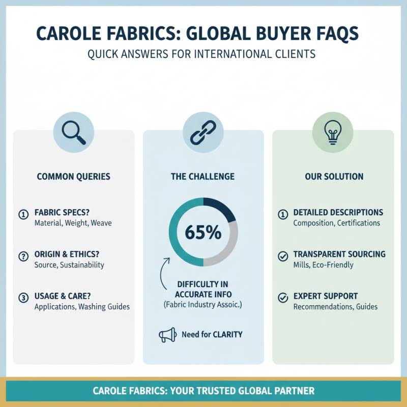 Best Carole Fabrics Customer Service Tips for Global Buyers?