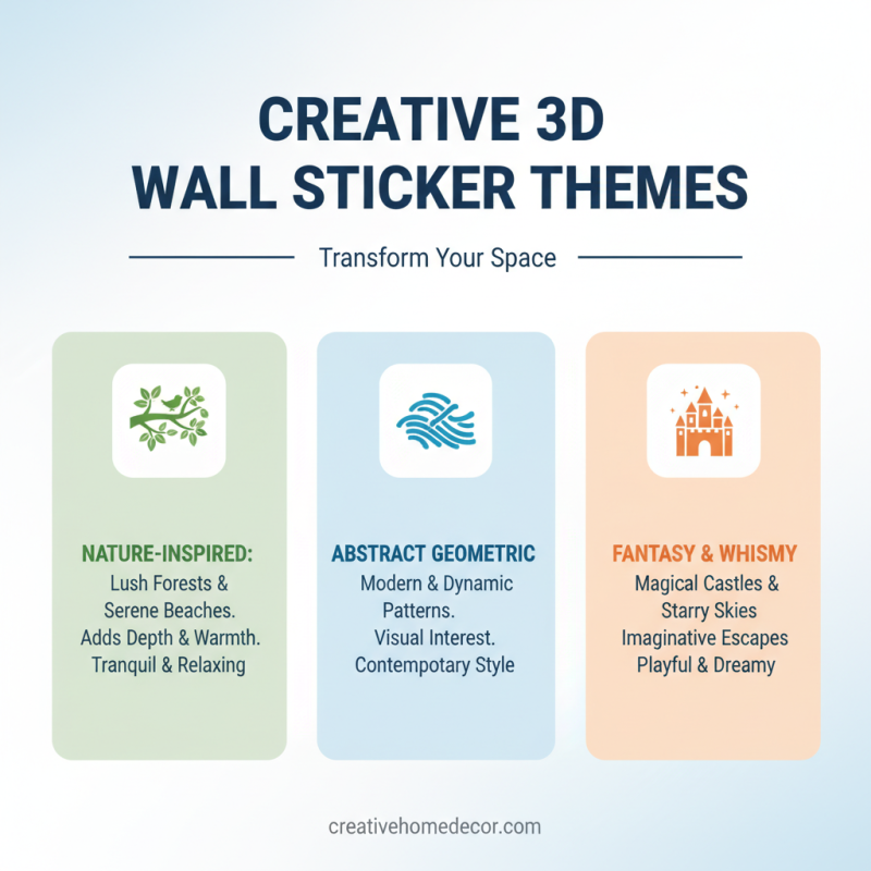 Top 10 Ideas for 3D Wall Stickers in Home Decor Design?