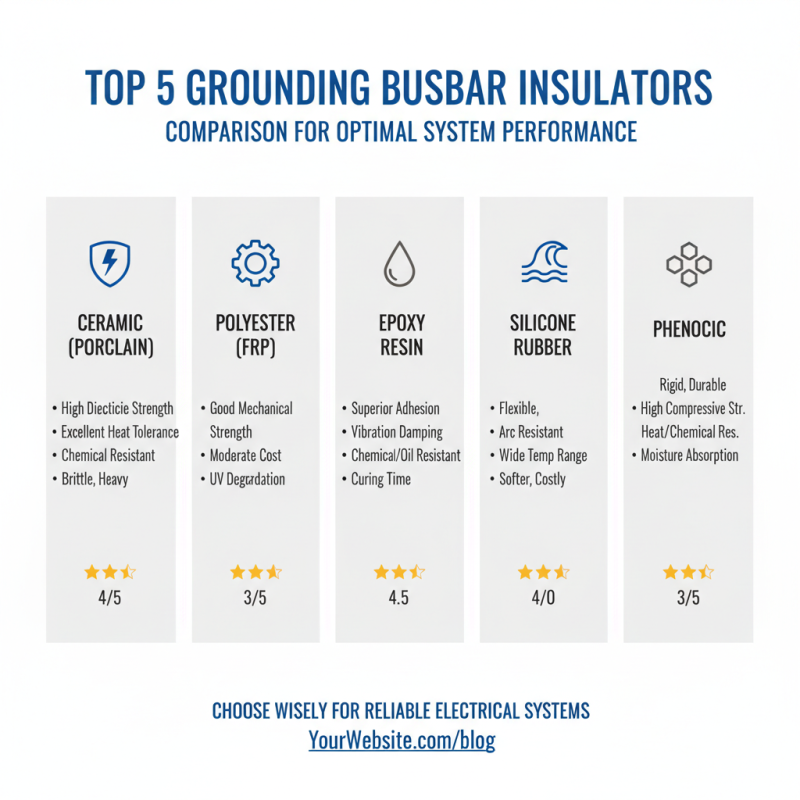 Top 5 Grounding Busbar Insulators You Need to Know?