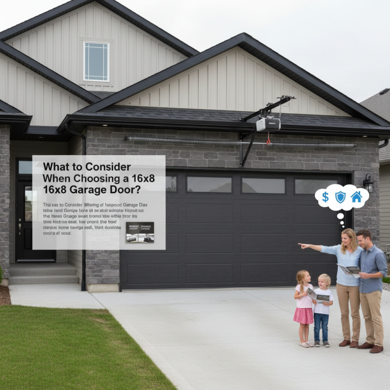 What to Consider When Choosing a 16x8 Garage Door?
