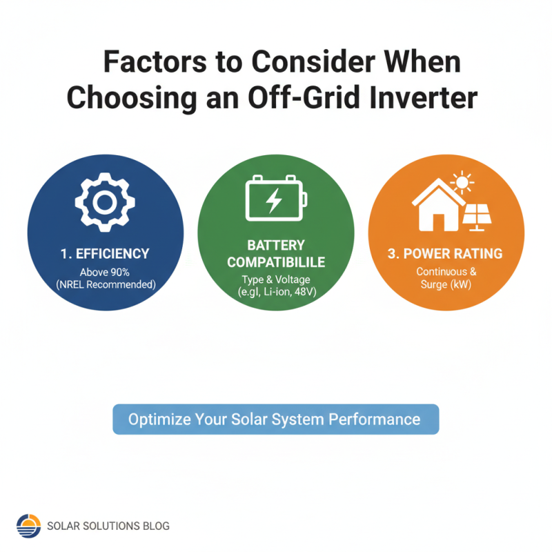 How to Choose the Right Off Grid Inverter for Your Solar System?
