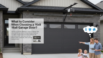 What to Consider When Choosing a 16x8 Garage Door?