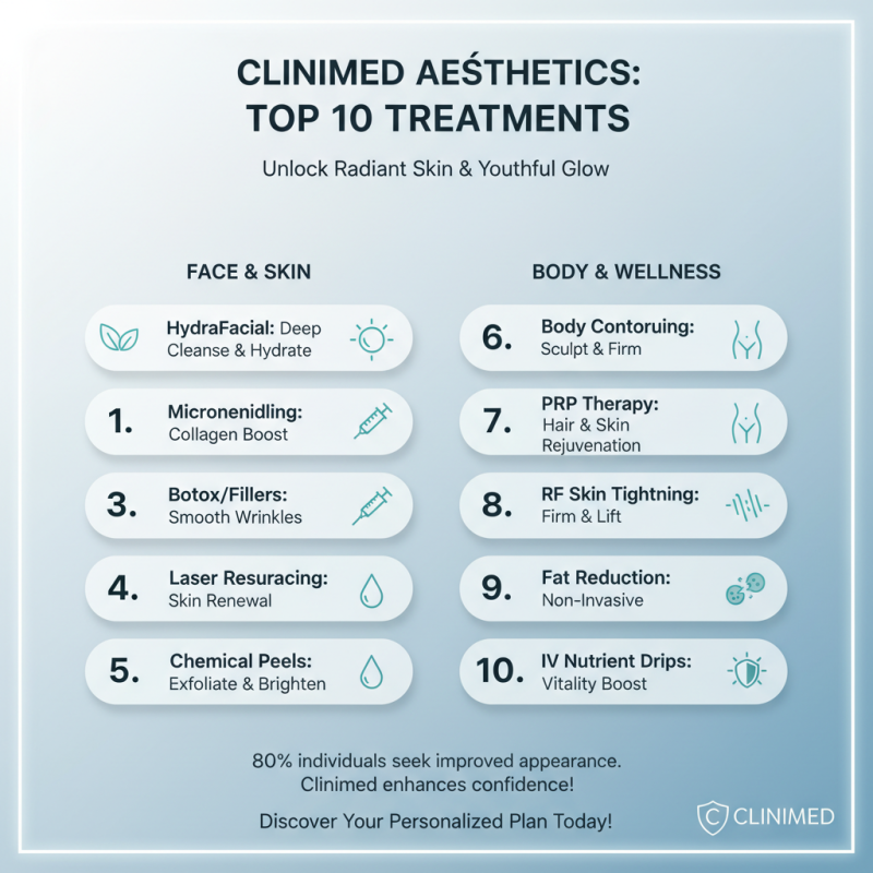 Top 10 Clinimed Aesthetics Treatments for Radiant Skin and Youthful Glow?