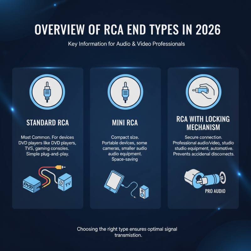 2026 Top Rca Ends Types You Need to Know?