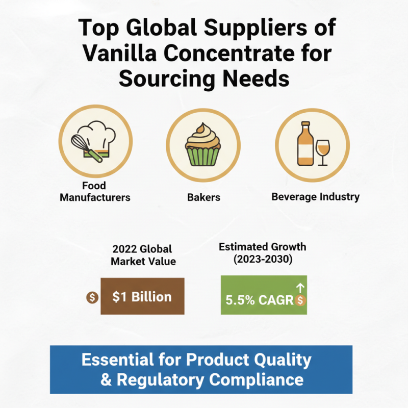 Where to Buy High Quality Vanilla Concentrate for Global Sourcing