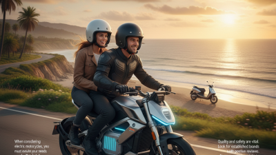 How to Choose the Best Electric Motorcycles and Scooters?