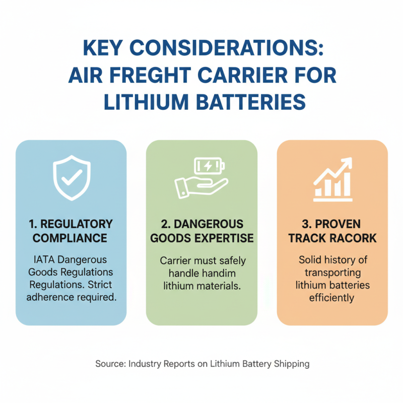 2026 Best Air Freight Options for Shipping Lithium Batteries?