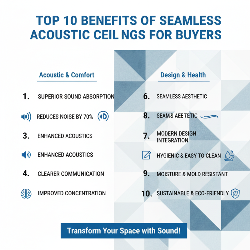 Top 10 Benefits of Seamless Acoustic Ceilings for Buyers?