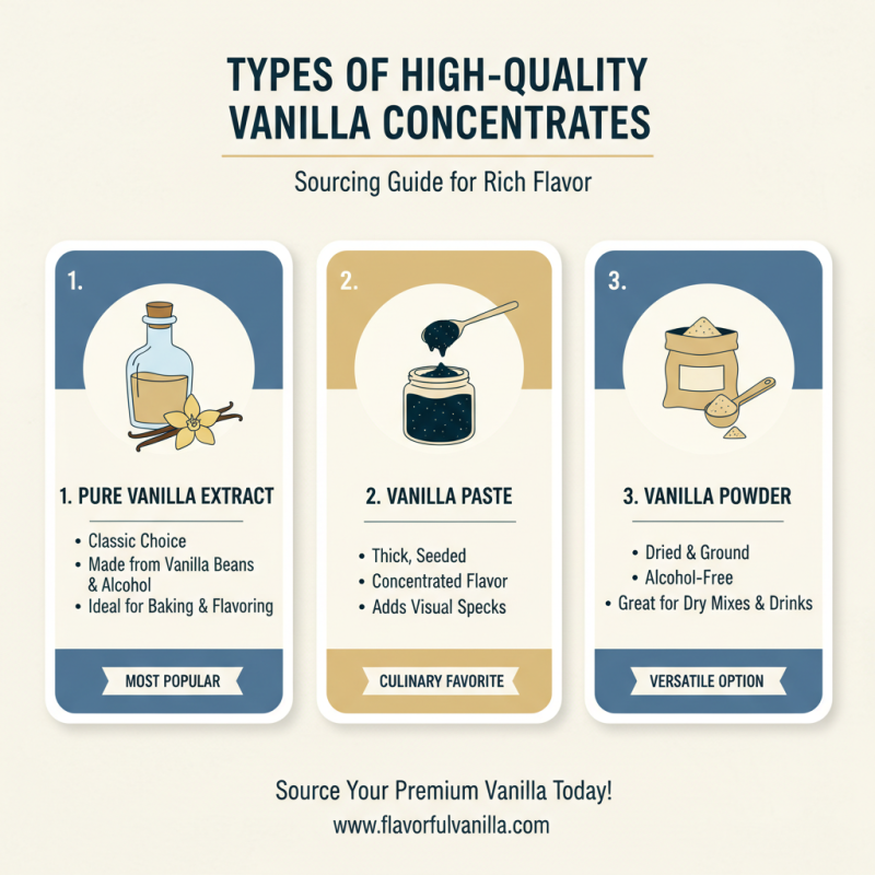 Where to Buy High Quality Vanilla Concentrate for Global Sourcing