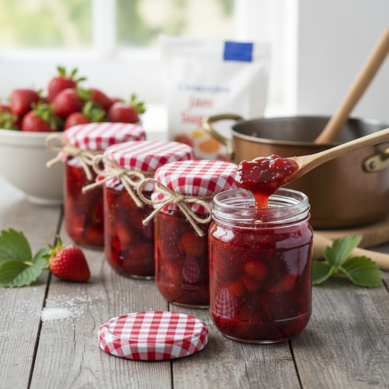 How to Make Strawberry Jam With Jam Sugar Easily?