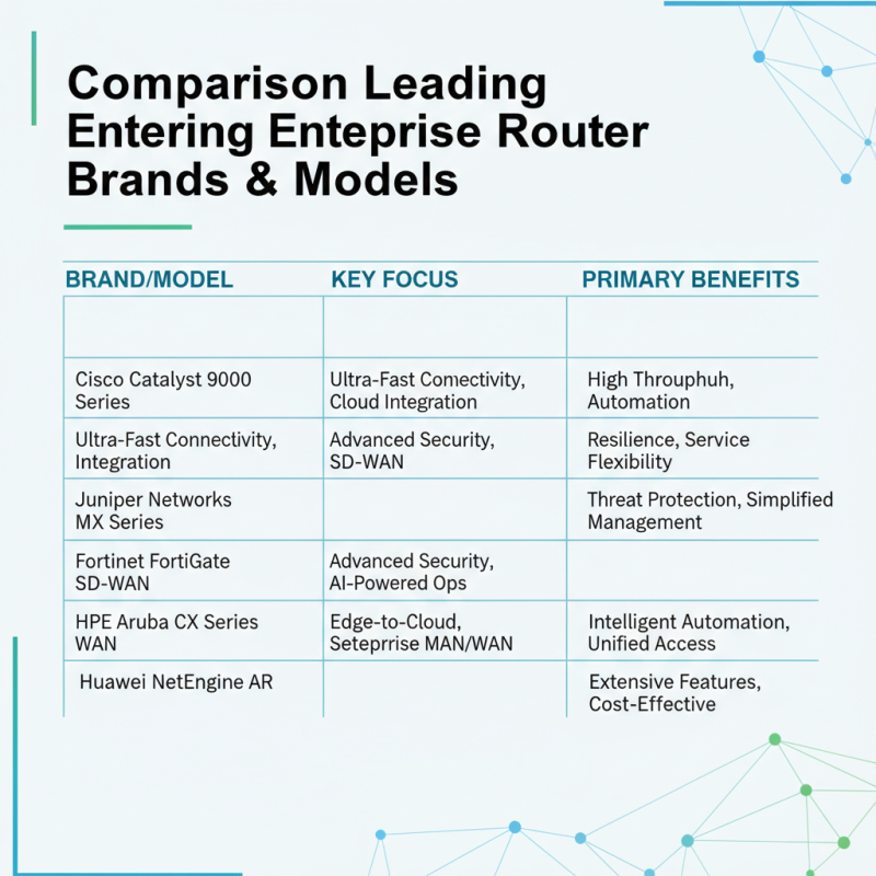 2026 Top Enterprise Routers for Business Networking Solutions?