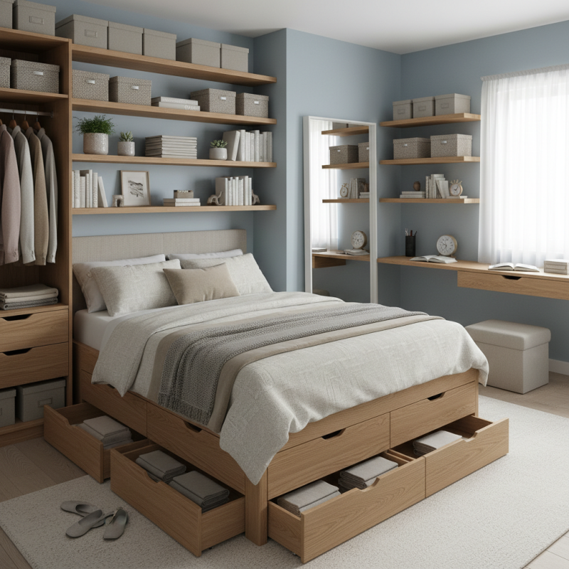 10 Smart Tips to Maximize Storage in a Small Master Bedroom?