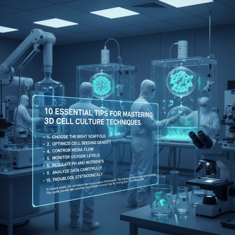10 Essential Tips for Mastering 3D Cell Culture Techniques?