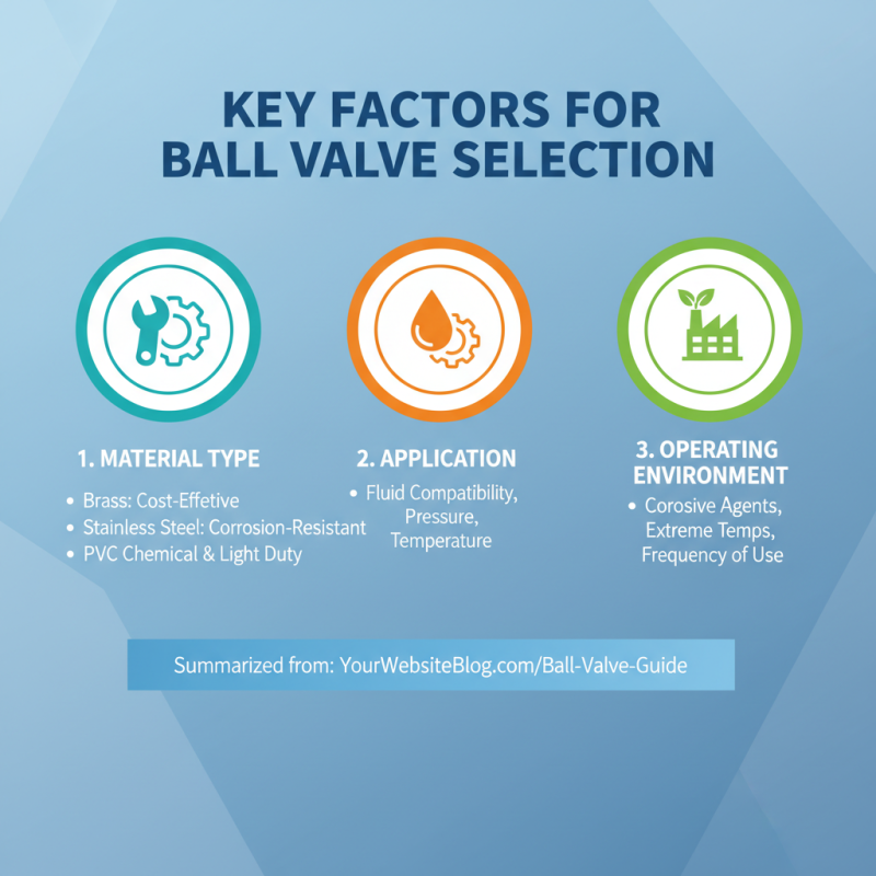 Top Tips for Choosing the Right Ball Valves for Your Needs