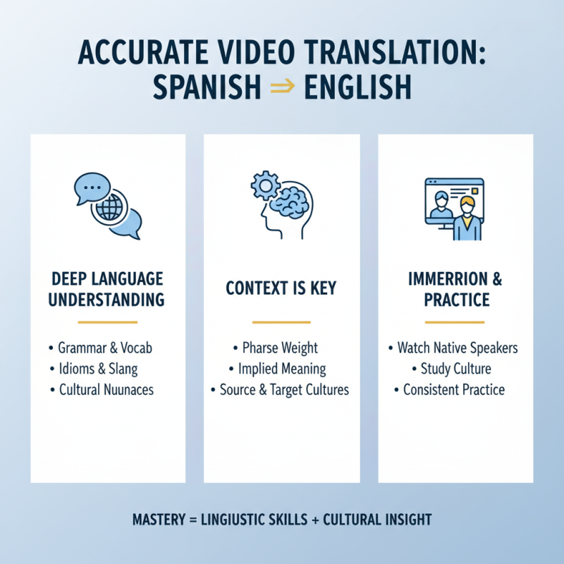 2026 How to Master Spanish to English Video Translation Skills?