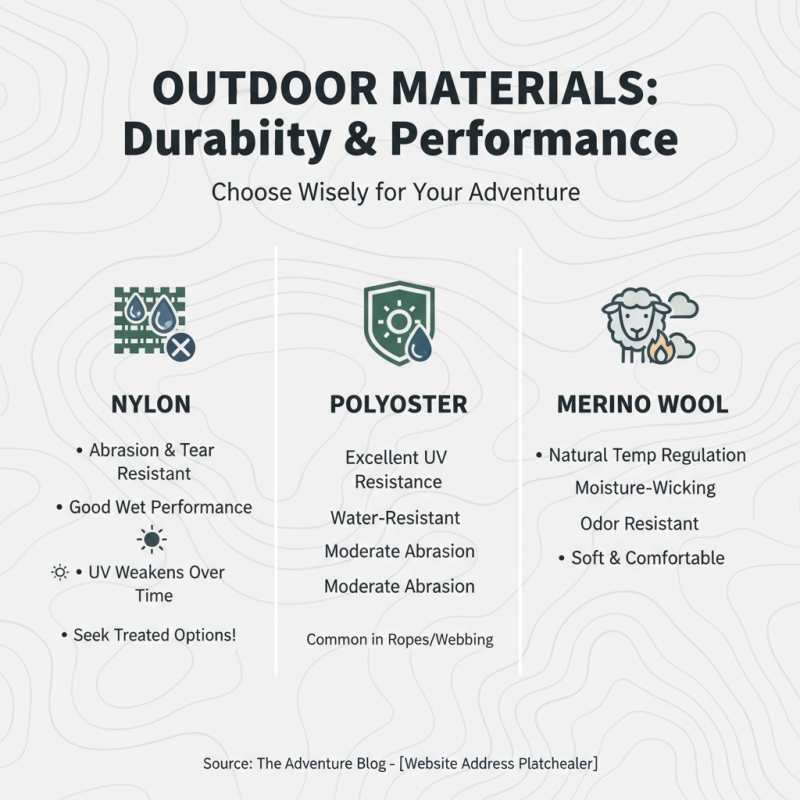 Top Outdoor Material Options for Your Next Adventure?