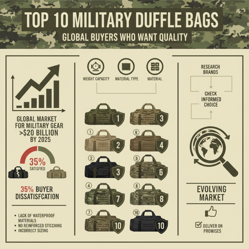 Top 10 Military Duffle Bags for Global Buyers Who Want Quality?