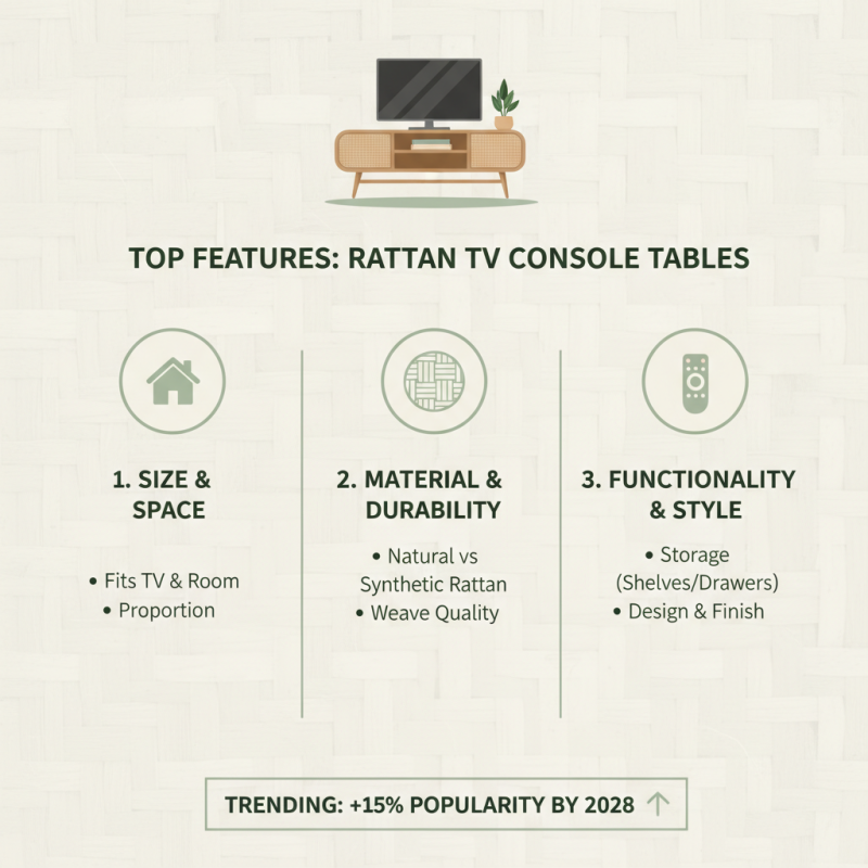 Top 10 Rattan TV Console Table Designs for Stylish Living Spaces?