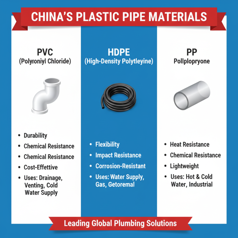 China Best Plastic Pipe Options for Your Plumbing Needs?