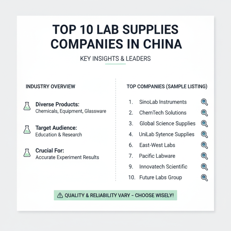 Top 10 Lab Supplies Companies in China You Should Know?