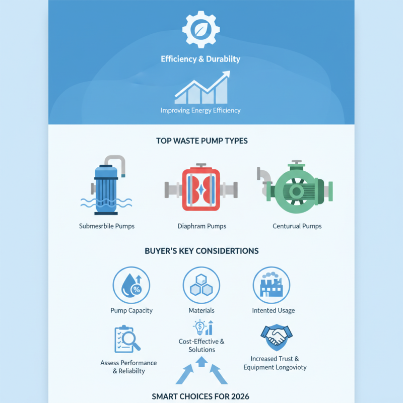 2026 Top Waste Pump Types What Buyers Need to Know?