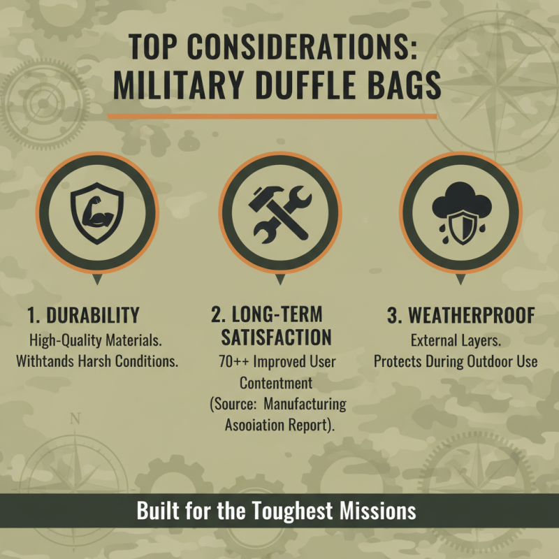 Top 10 Military Duffle Bags for Global Buyers Who Want Quality?