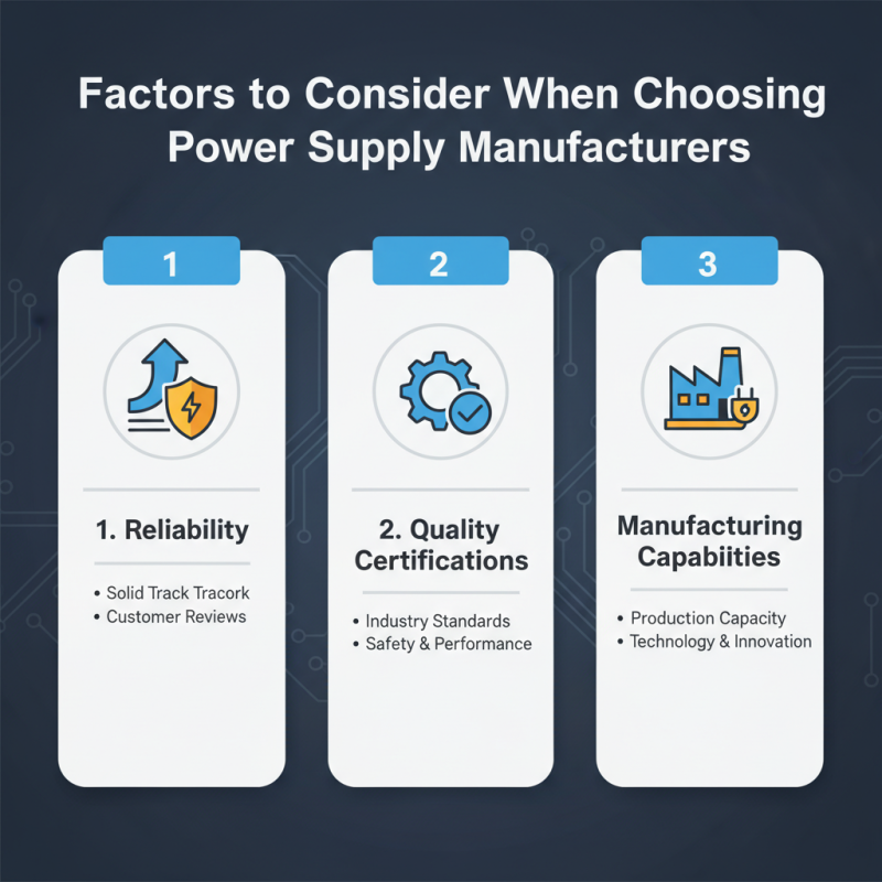 How to Choose the Best Power Supply Manufacturers for Your Needs?