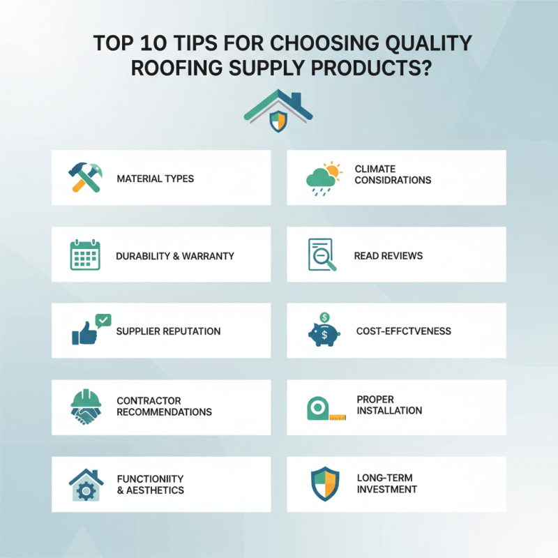 Top 10 Tips for Choosing Quality Roofing Supply Products?