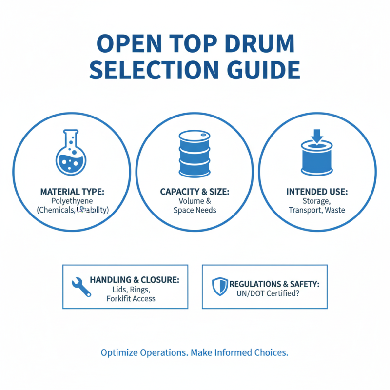 How to Choose the Right Open Top Drums for Your Needs?