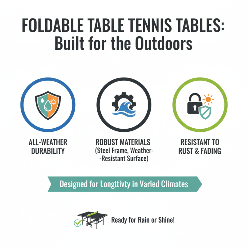 Why Choose a Foldable Outdoor Table Tennis Table for Your Backyard?