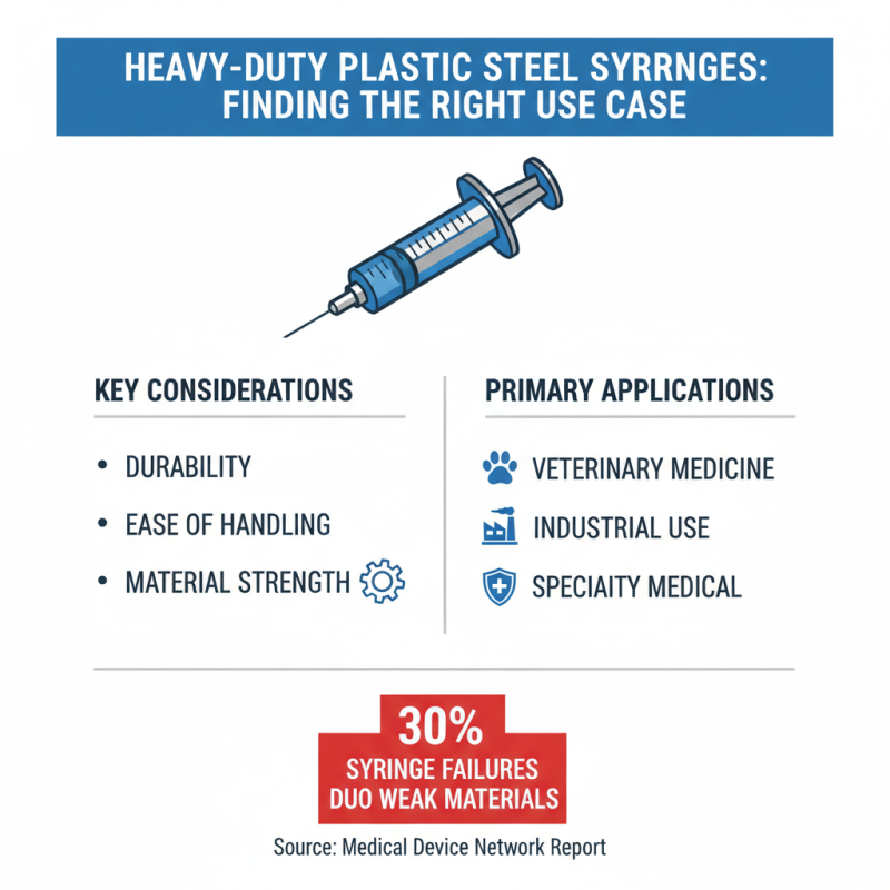 Top 5 Tips for Choosing Heavy Duty Plastic Steel Syringe for Your Needs?