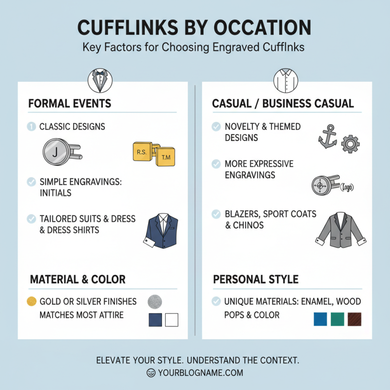 How to Choose Engraved Cufflinks for Every Occasion?