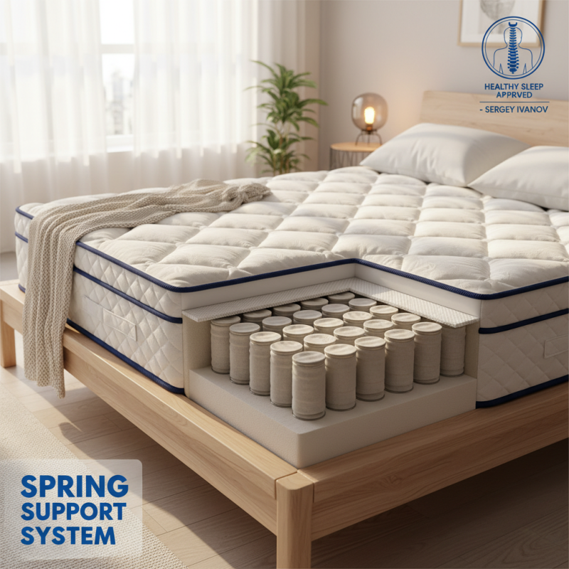 Почему стоит выбрать матрас с упорами пружин?
