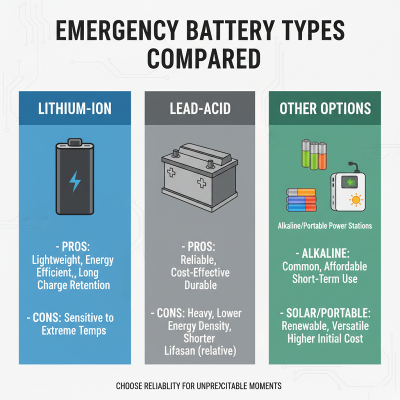Best Emergency Battery Options for Reliable Backup Power?