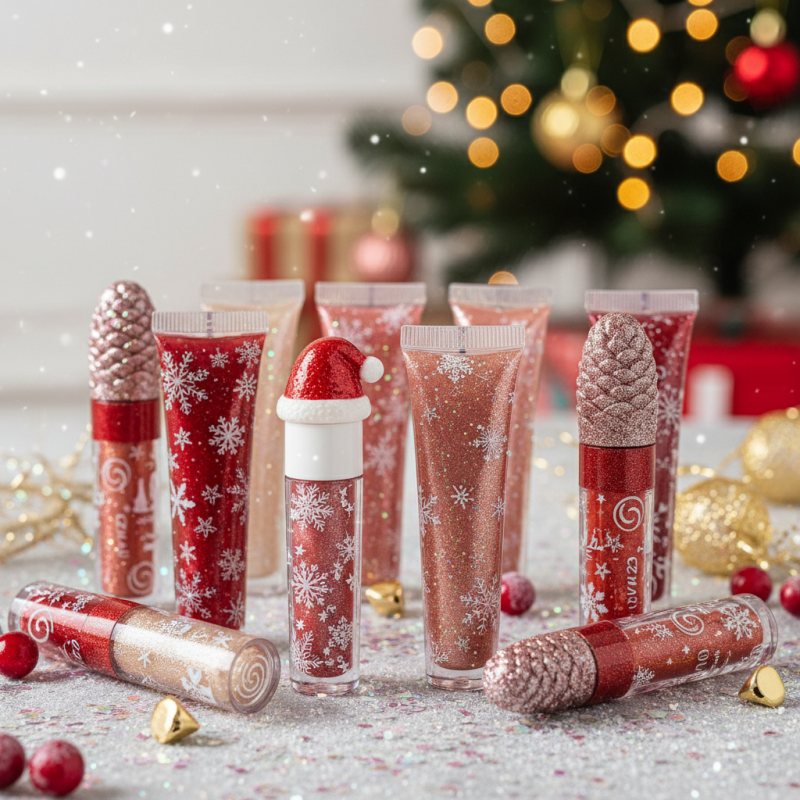 China Best Christmas Lip Gloss Tubes for Holiday Glamour and Shine?