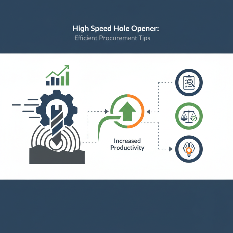 High Speed Hole Opener Tips for Efficient Procurement