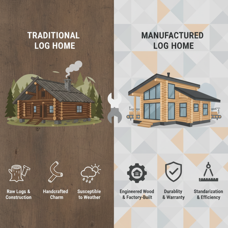 What is a Manufactured Log Home and How Does It Differ from Traditional Homes?