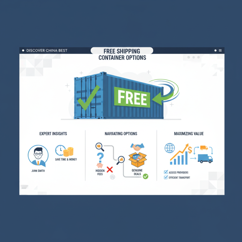 Discover China Best Free Shipping Container Options for Your Needs?