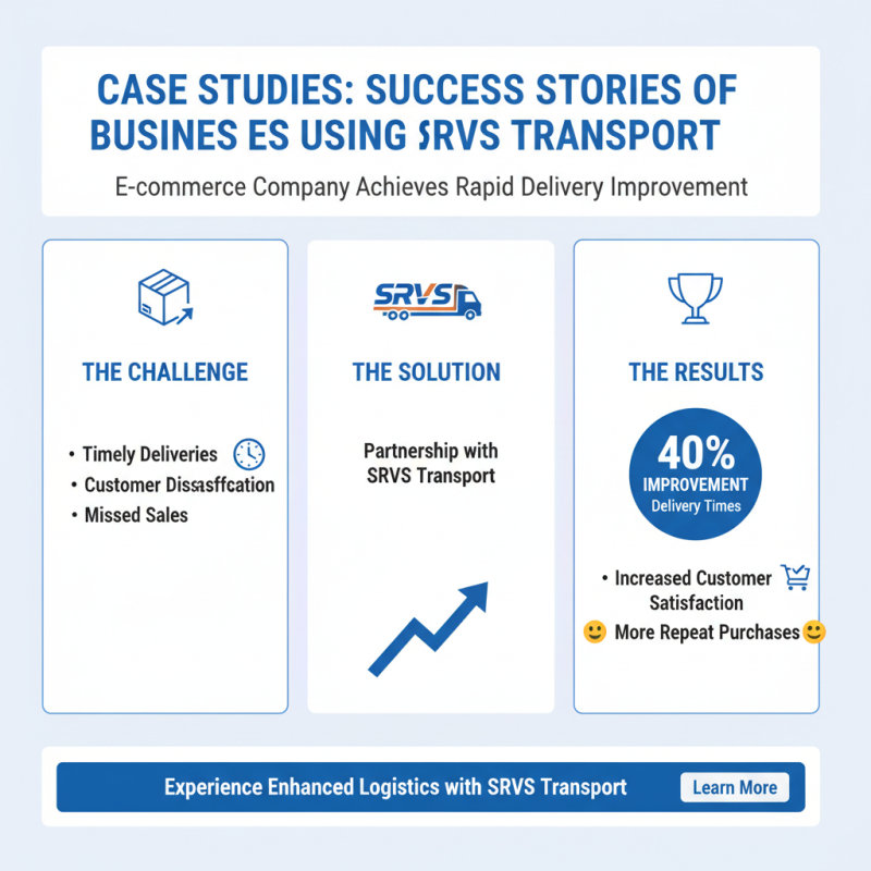What is SRVS Transport and How Can It Benefit Your Business?