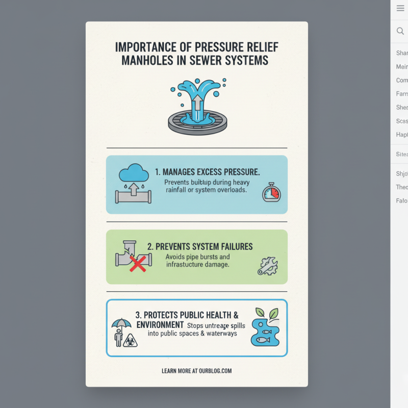Why Pressure Relief Manholes Are Essential for Effective Sewer Management?