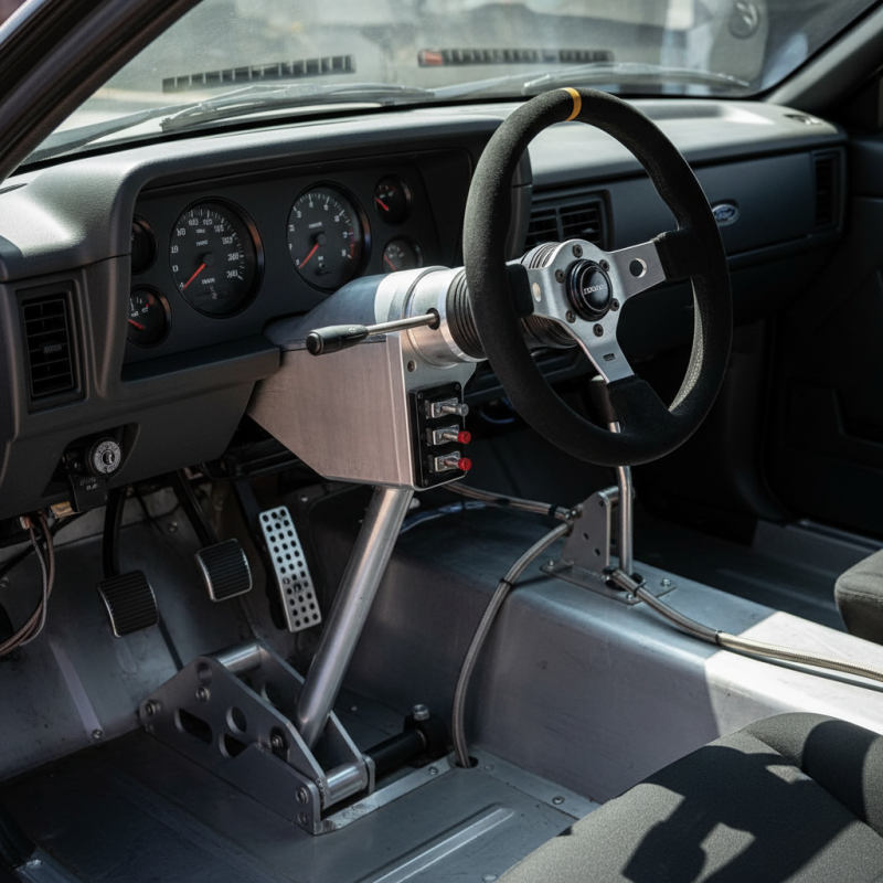 What is Fox Body Drag Racing Steering Column Features?