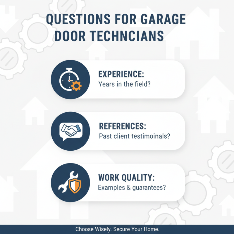 How to Choose the Right Garage Door Technician for Your Needs?