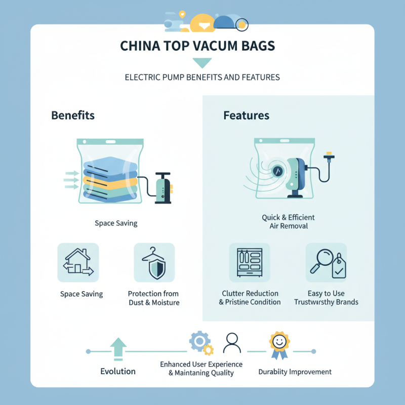 China Top Vacuum Bags For Clothes With Electric Pump Benefits and Features?