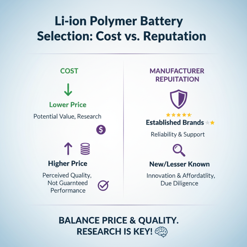 How to Choose the Right Li Ion Polymer Battery for Your Needs?